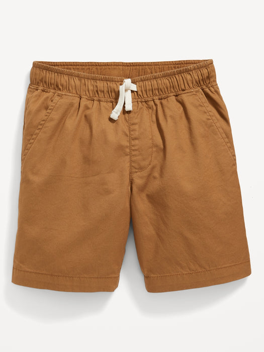 Twill Non-Stretch Jogger Shorts for Boys (Above Knee)