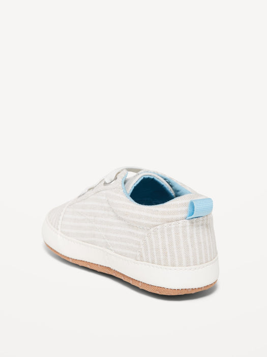 Unisex Linen-Blend Slip-On Sneakers for Baby