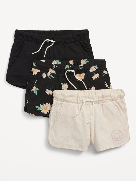 Dolphin-Hem Cheer Shorts 3-Pack for Girls