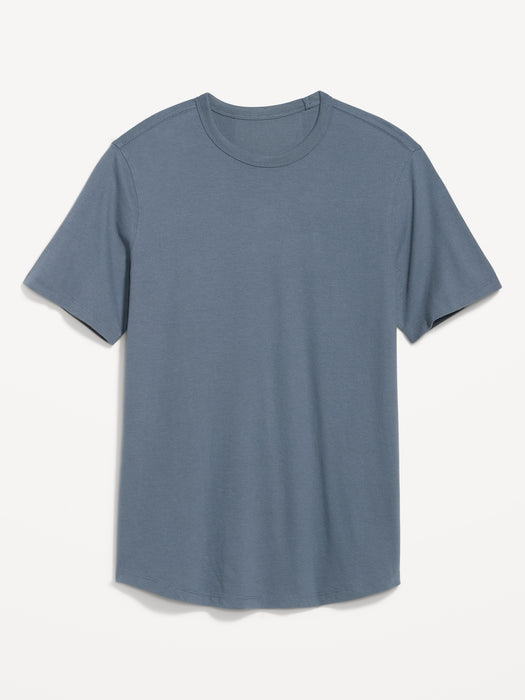 Soft-Washed Curved-Hem T-Shirt for Men