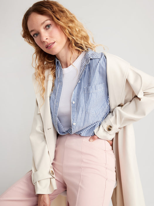 Oversized Button-Down Boyfriend Shirt