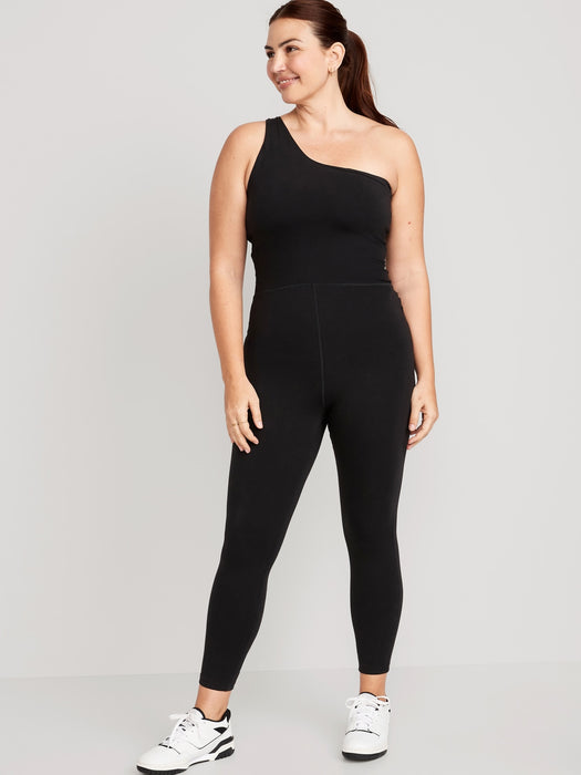 One-Shoulder PowerChill 7/8-Length Bodysuit for Women