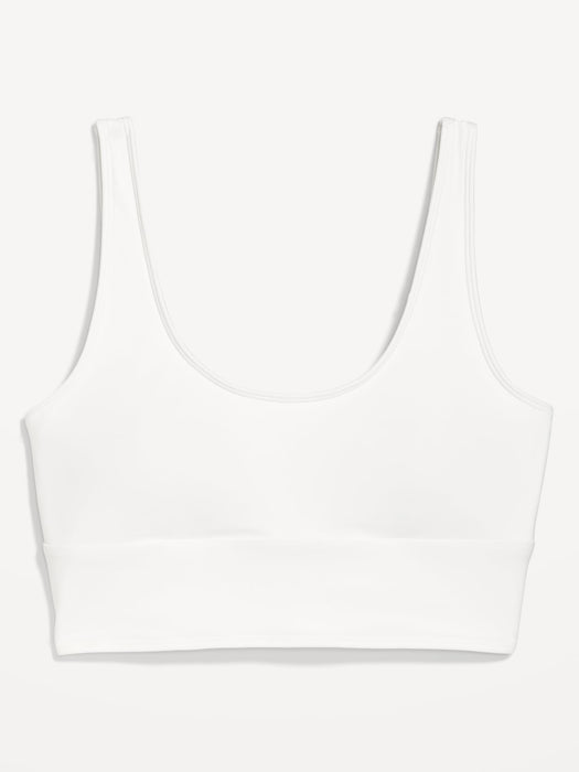 Matching Scoop-Neck Longline Bikini Swim Top