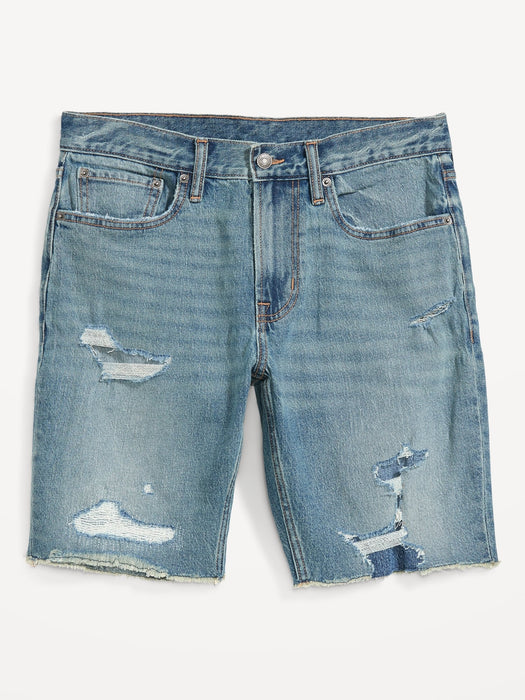 Slim Built-In Flex Cut-Off Jean Shorts for Men -- 9.5-inch inseam