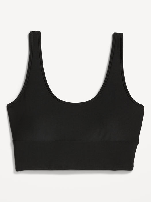 Matching Scoop-Neck Longline Bikini Swim Top for Women