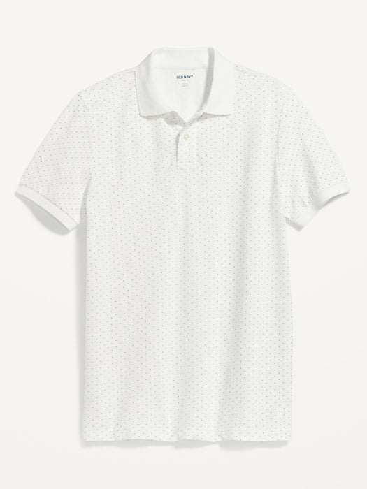 Printed Classic Fit Pique Polo for Men