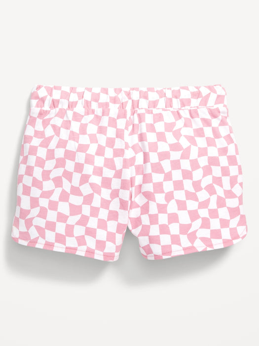 Printed Dolphin-Hem Cheer Shorts for Girls
