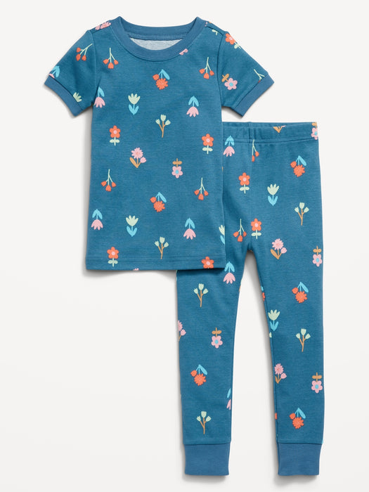Unisex Printed Snug-Fit Pajama Set for Toddler
