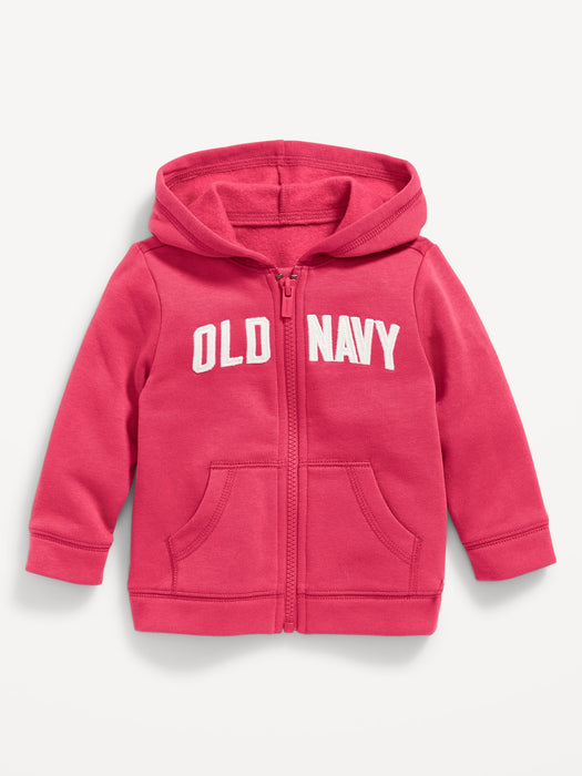 Unisex Logo Zip-Front Hoodie for Baby