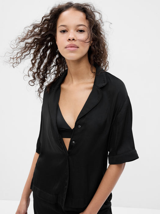 Satin PJ Shirt