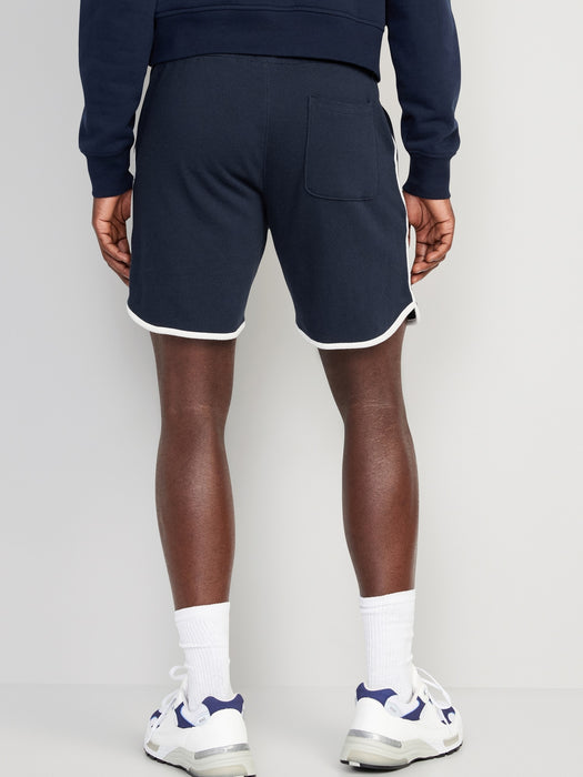 Dolphin-Hem French Terry Shorts for Men -- 7-inch inseam