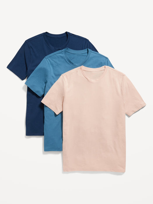 Soft-Washed Crew-Neck T-Shirt 3-Pack for Men