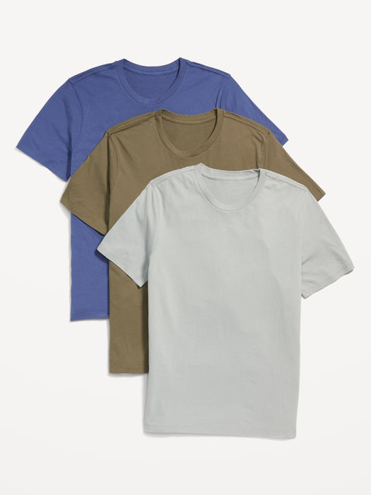 Soft-Washed Crew-Neck T-Shirt 3-Pack for Men
