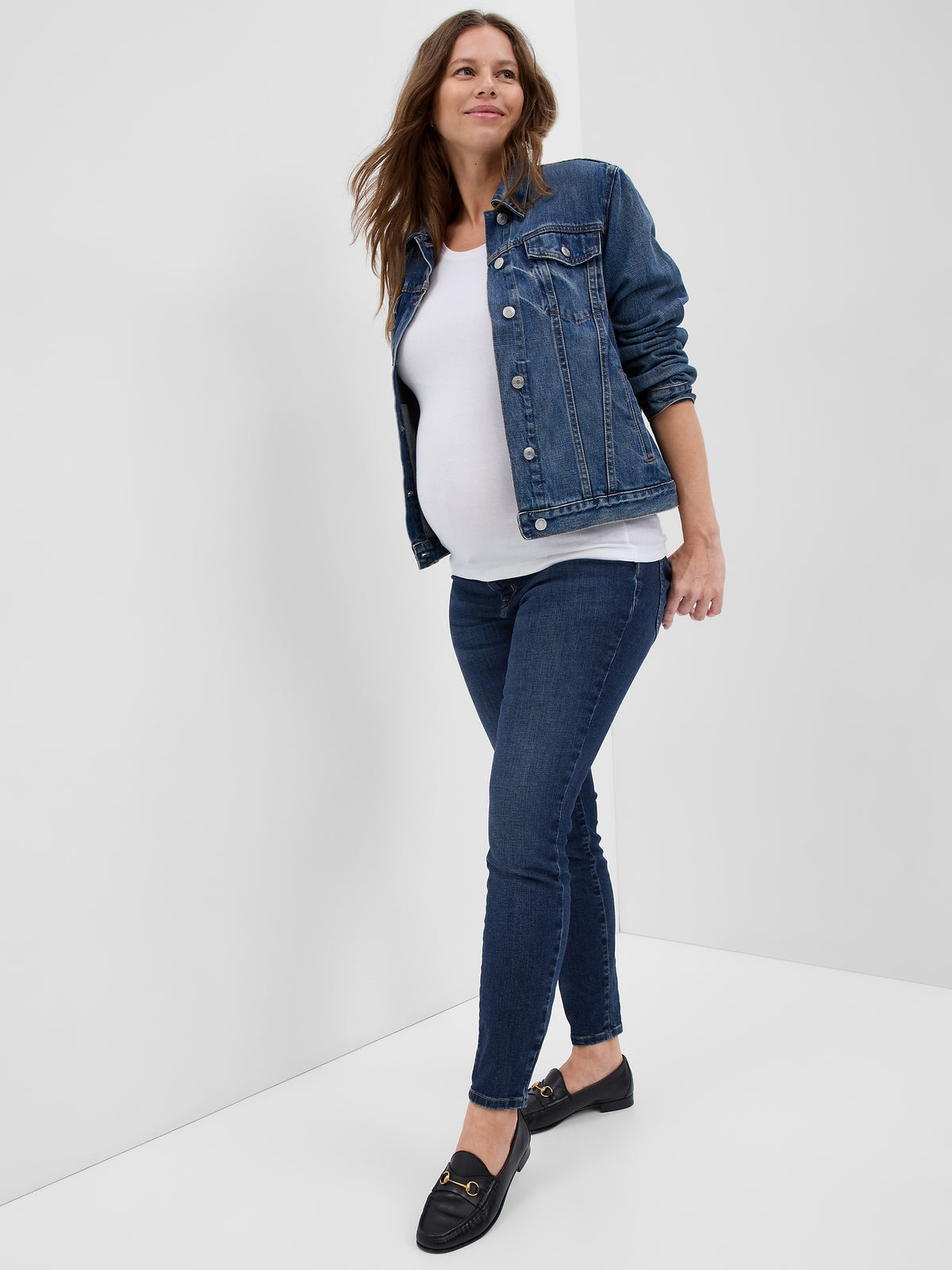Maternity Inset Panel Skinny Jeans — GAP (International)