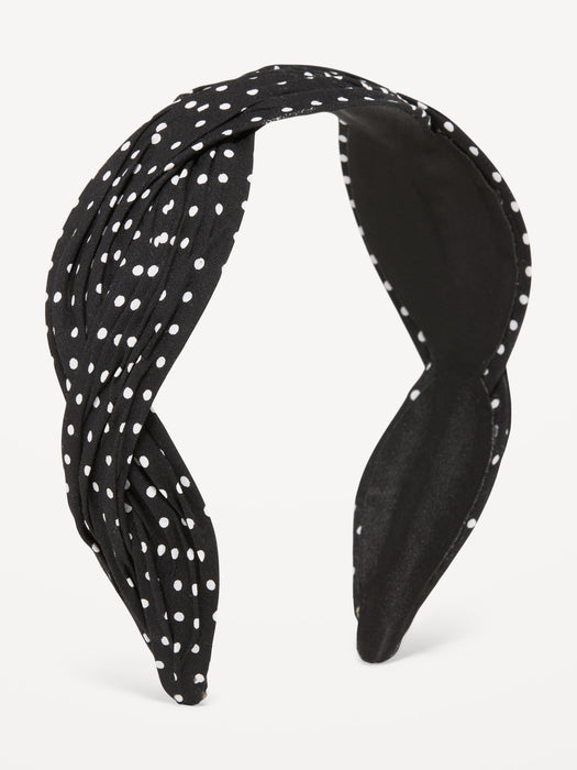 Printed Fabric-Covered Headband for Women