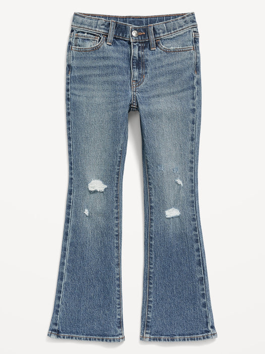 High-Waisted Built-In Tough Flare Jeans for Girls