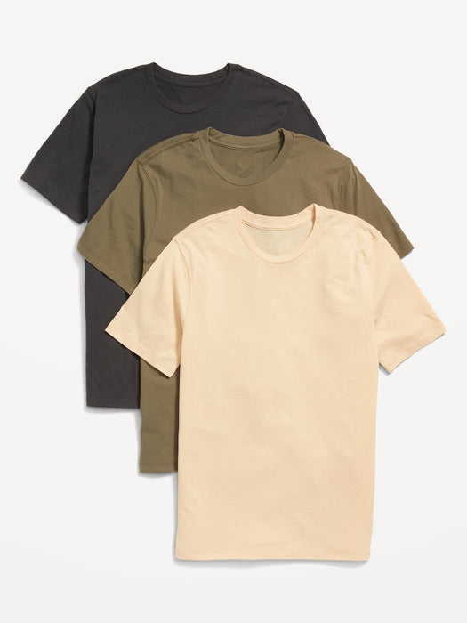 Soft-Washed Crew-Neck T-Shirt 3-Pack for Men