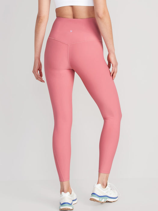 Extra High-Waisted PowerSoft Mesh-Paneled 7/8-Length Leggings for Women