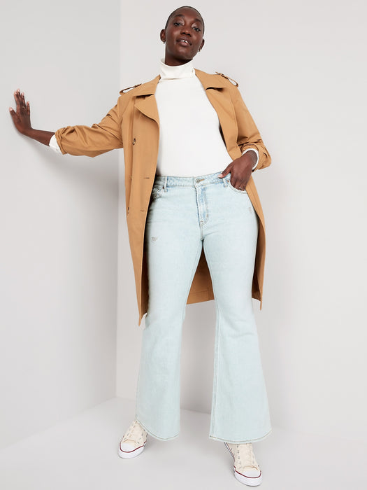 Mid-Rise Super-Flare Jeans for Women