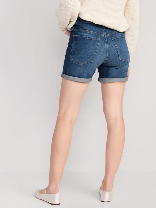 High-Waisted O.G. Straight Jean Shorts for Women -- 5-inch inseam