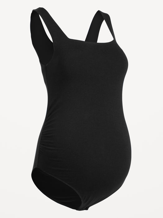 Maternity Sleeveless Square-Neck Bodysuit