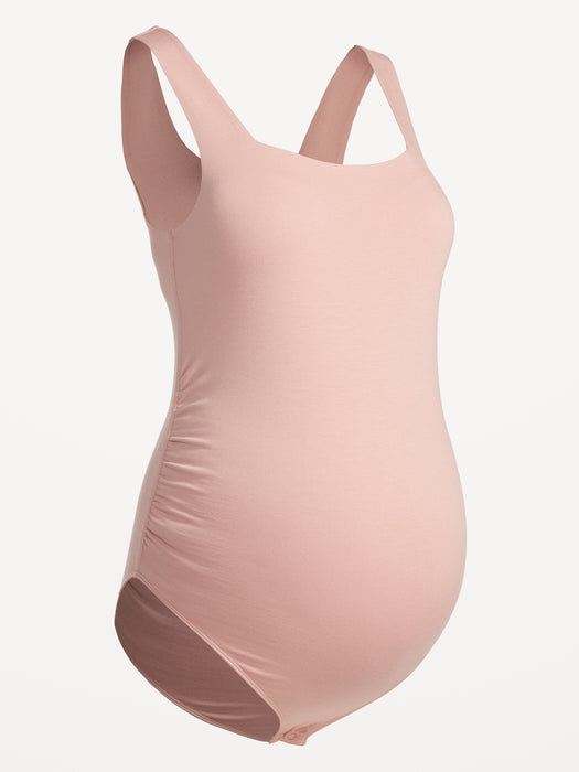 Maternity Sleeveless Square-Neck Bodysuit
