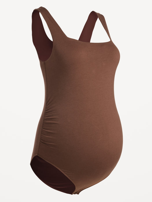 Maternity Sleeveless Square-Neck Bodysuit