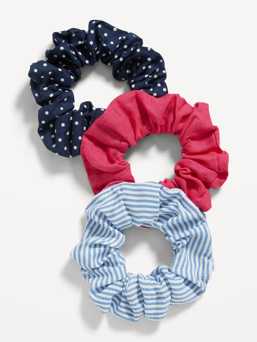 Scrunchie Hair-Tie 3-Pack for Women