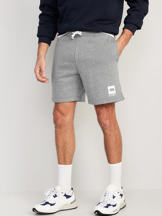 Fleece Logo Shorts for Men -- 7-inch inseam