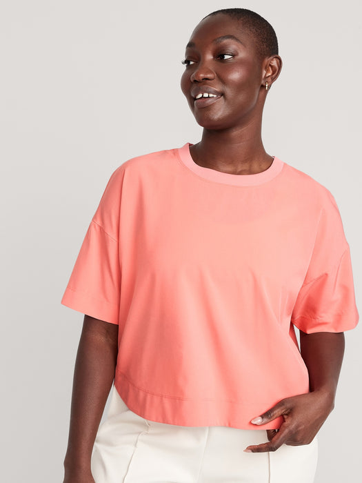 StretchTech Cropped T-Shirt for Women