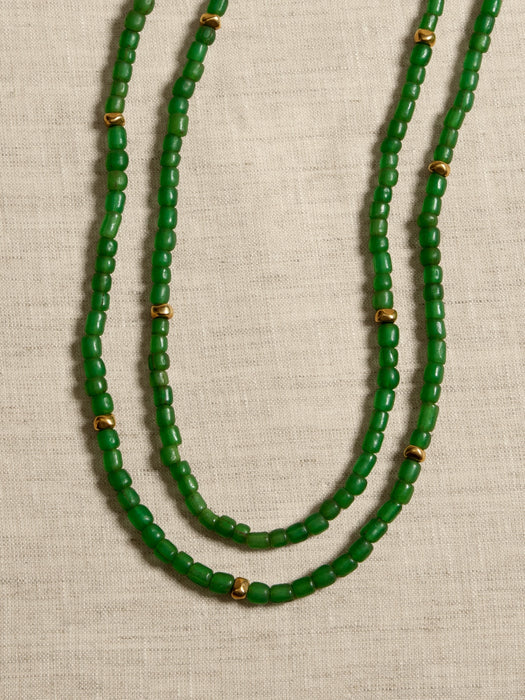 Verdant Beaded Necklace | Aureus + Argent