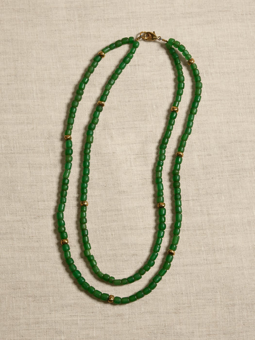 Verdant Beaded Necklace | Aureus + Argent