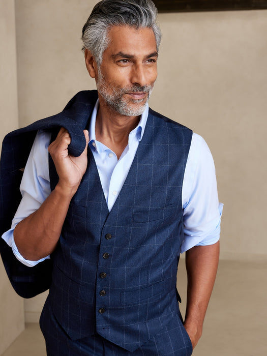 Perfect Italian Flannel Suit Vest