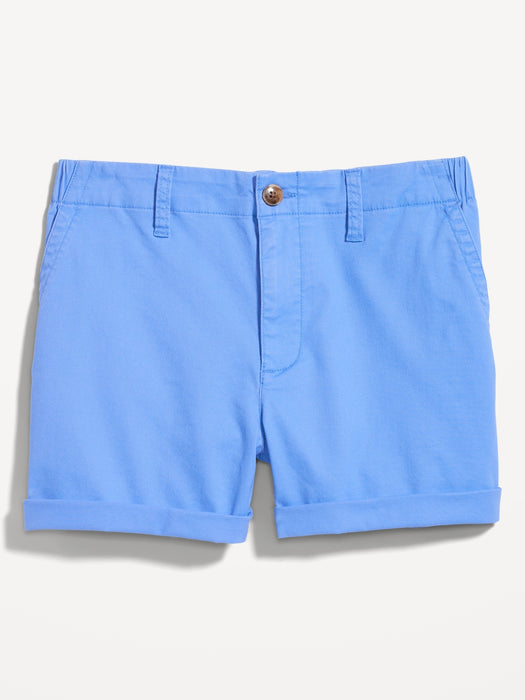 High-Waisted OGC Pull-On Chino Shorts -- 3.5-inch inseam