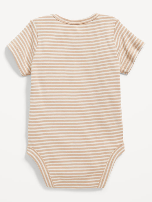 Unisex Short-Sleeve Logo-Graphic Bodysuit for Baby