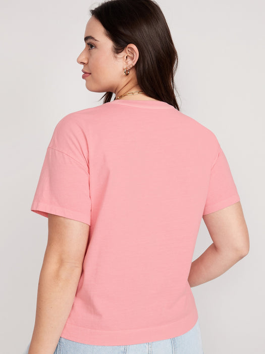 Vintage Crew-Neck T-Shirt for Women