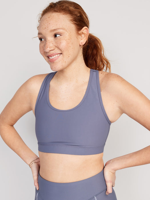 Medium-Support PowerSoft Racerback Sports Bra for Women 2X-4X