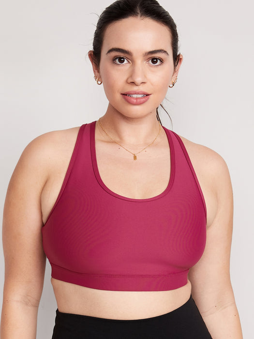 Medium-Support PowerSoft Racerback Sports Bra for Women