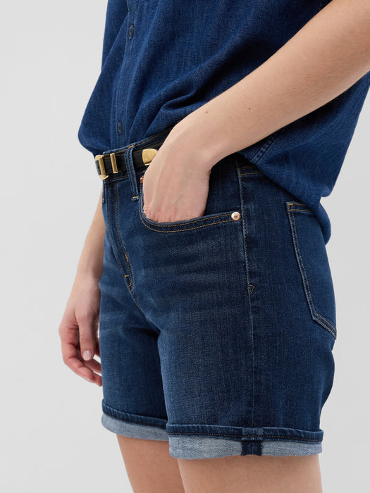 5" Mid Rise Girlfriend Shorts