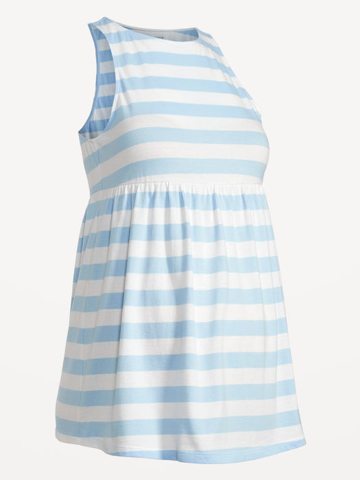 Maternity EveryWear Sleeveless Jersey Peplum Top