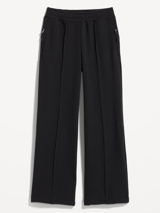 High-Waisted Dynamic Fleece Wide-Leg Pants for Women