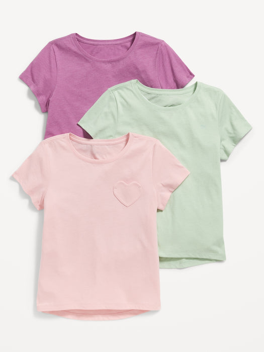 Softest Printed T-Shirt 3-Pack for Girls