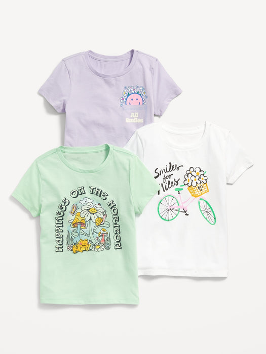 Graphic T-Shirt 3-Pack for Girls