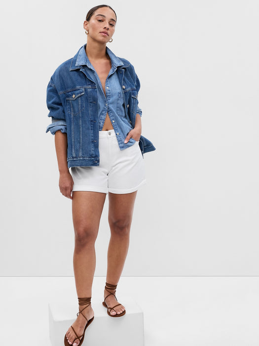 5” Mid Rise Girlfriend Denim Shorts