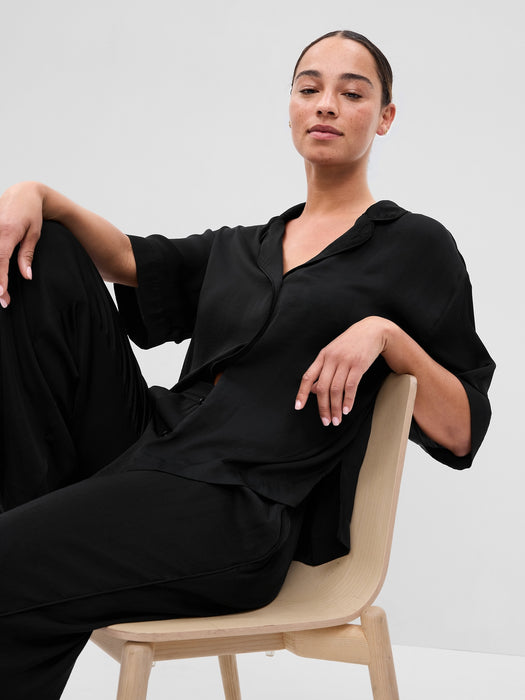 Satin PJ Shirt
