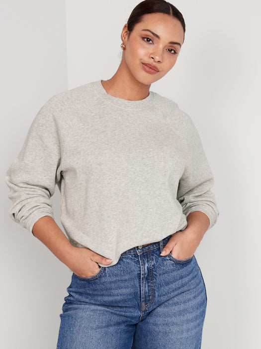 Heathered Vintage Fleece Sweatshirt for Women