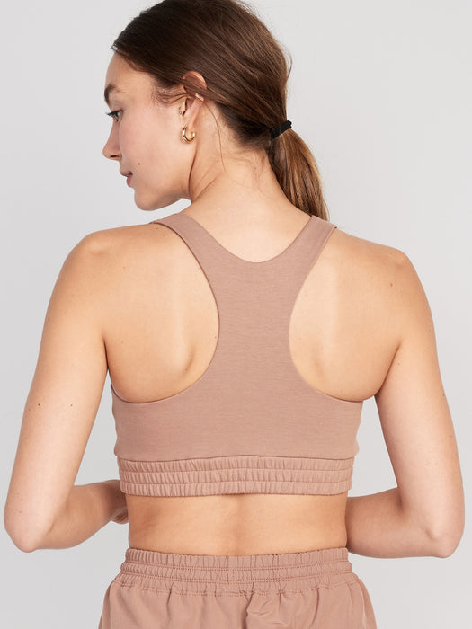 Light Support Dynamic Fleece Racerback Sports Bra for Women