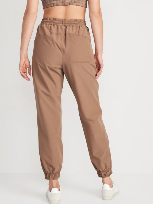 High-Waisted All-Seasons StretchTech Water-Repellent Jogger Pants for Women