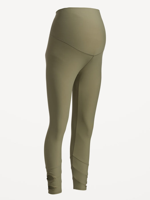 Maternity Full-Panel PowerSoft Cutout 7/8-Length Leggings