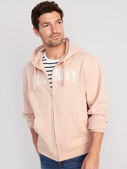 Oversized Logo Zip Hoodie for Men